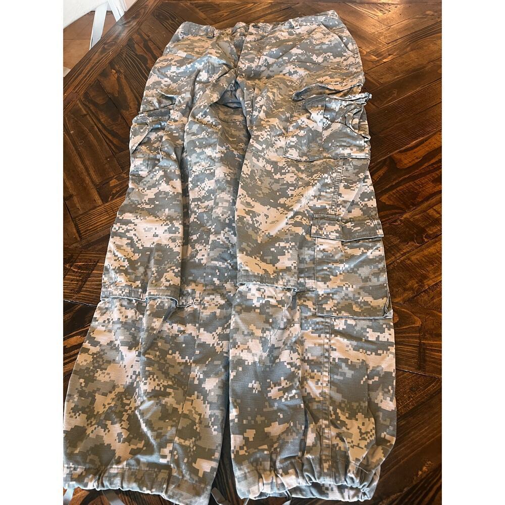 Army Digital Camo Cargo Combat Pants Men M Long Outdoor Hiking Travel Gorpcore